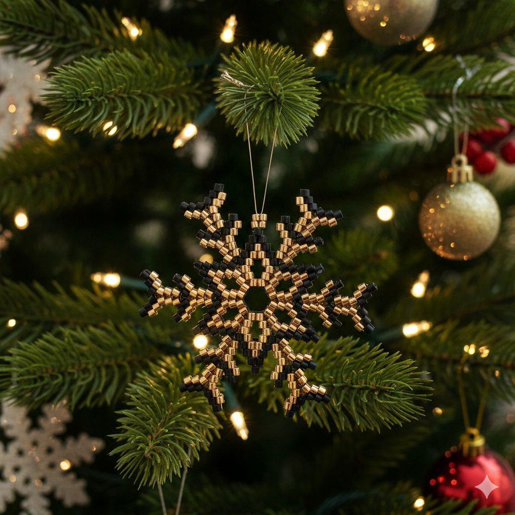 PDF Tutorial - Beaded Snowflake - Etsy