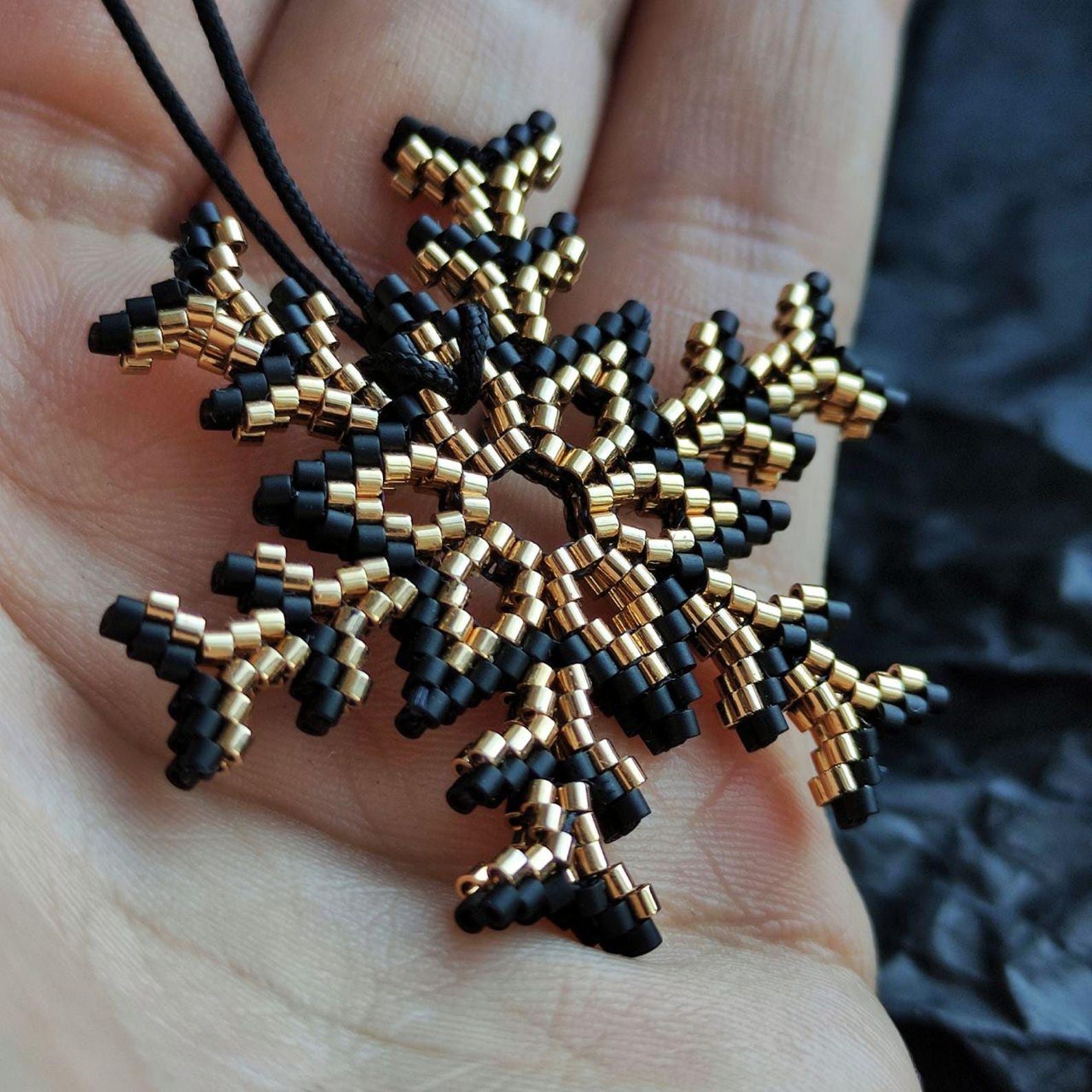 PDF Tutorial - Beaded Snowflake - Etsy