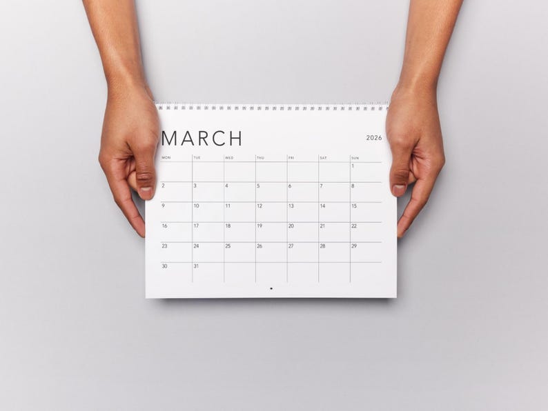 2026 Calendar 2026 Monthly Planner Landscape Elegant Monthly Calendar ...