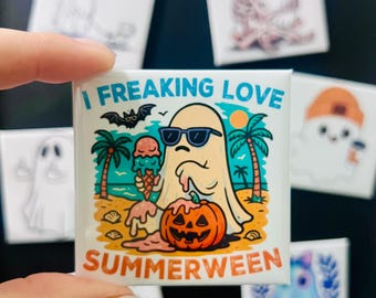 Summerween Ghost Magnet | Ghostie Gift