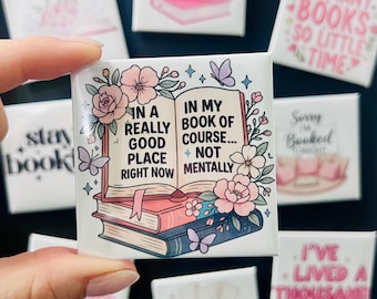 Bookish Fridge Magnet | In My Book of Course Not Mentally Right Now