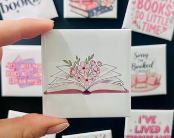 Flower Book Magnet | Bookish Gift