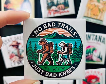 No Bad Trails Magnet | Just Bad Knees
