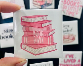 Book Lover Magnet | Bookish Gift | Book Stack