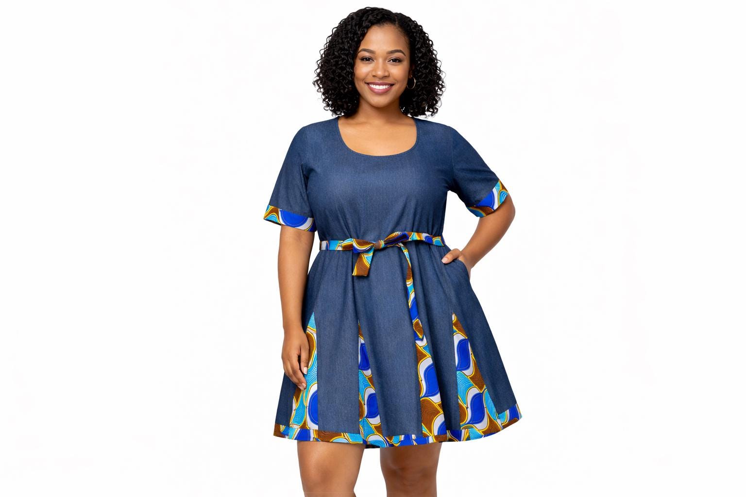 African Flared Dress - Etsy
