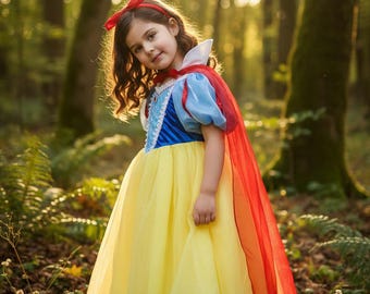 Snow White Princess Dress for Girls: Disney Inspired Birthday Outfit