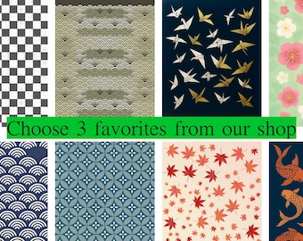 Set of 3 Japanese Art Prints of Your Choice, Japandi Gallery Wall Set, Digital Download