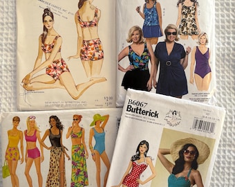 Swimsuit Sewing Pattern: Misses' Sizes 6-32W (Uncut) - Choice