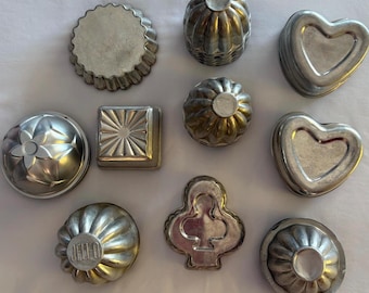 Vintage Small Tart Tins – Baking Molds, Shapes & Qtys ~ Choice