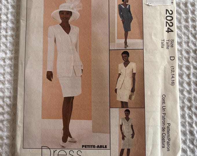 Mccall's Coatdress Paper Sewing Pattern: Misses' Sizes 12-16 (uncut) - Etsy