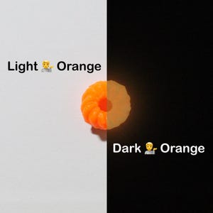 GITD Französische Cruller-Perlen, 6-teiliges Set Orange