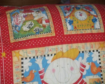 Baby Quilt-Humpty Dumpty print