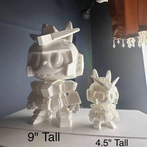 DIY Paintable Labubu Gundam Figure – 3D Printed PLA Model Kit