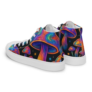 Hoge canvas damesschoenen
