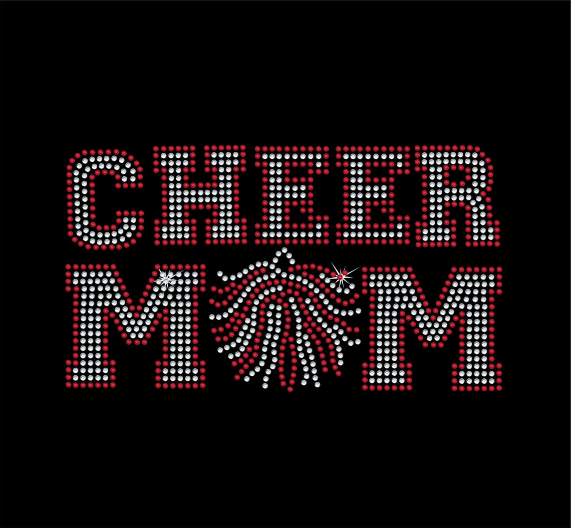Rhinestone Cheer Mom jersey Etsy