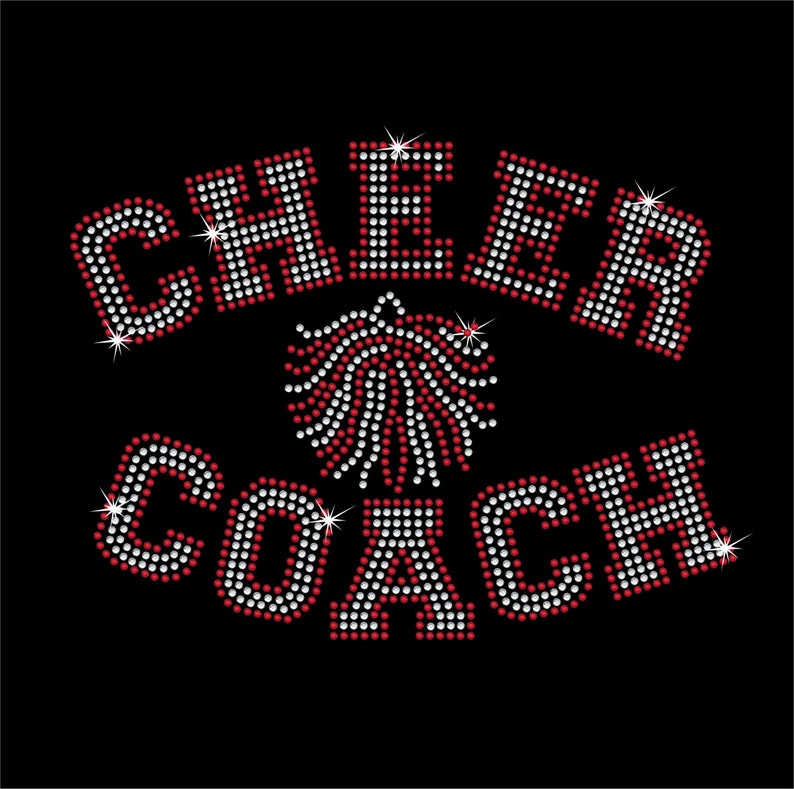 Rhinestone Cheer Coach jersey Etsy