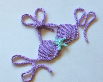 purple shell bikini top