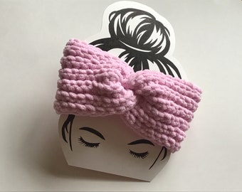 Crochet chunky twisted Turban headband,,handmade headband,very warm,many colors, adult headband,retains its shape time after time of wearing
