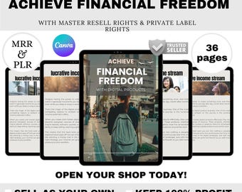Passive Income PLR eBook: Canva Editable Online Business Guide (Digital Download Resell Rights)