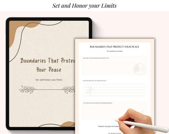 Grenzen die Schützen | Druckbare Planer PDF | Sofortdownload