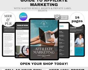Affiliate Marketing PLR eBook Canva Template: Passive Income Guide