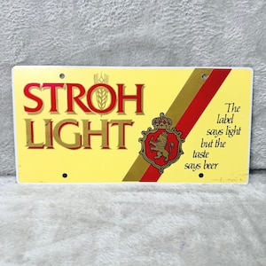 Strohs Beer Sign - Etsy