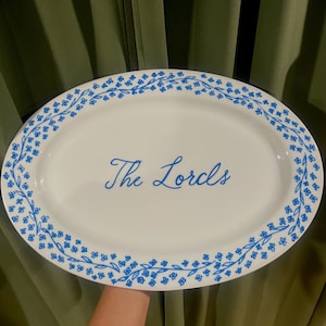 Custom hand painted platter