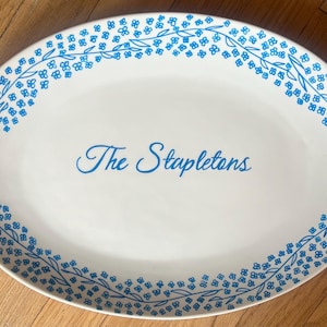 Custom hand painted platter
