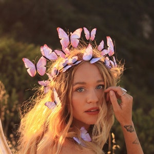 Heart of Amethyst Butterfly Crown