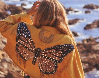 Parche de mariposa para chaqueta DIY