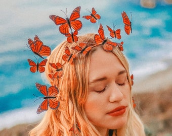 Enchanted Monarch Butterfly Crown | Ready to Ship