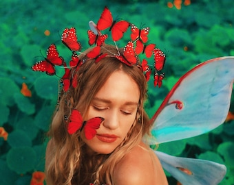 Fern Gully Butterfly Crown - Ready to Ship