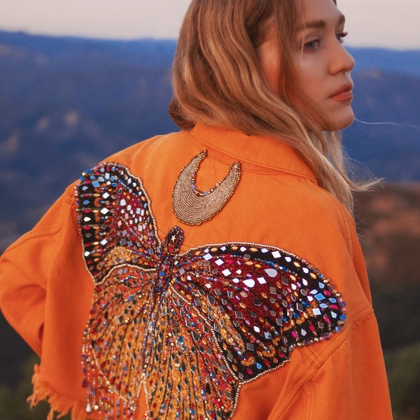 Bloom Butterfly Jacket  - Upcycled - Made to Order