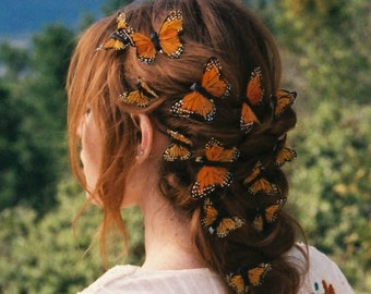 Monarch Fairy Butterfly Hair Clips