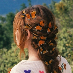 Monarch Fairy Butterfly Hair Clips