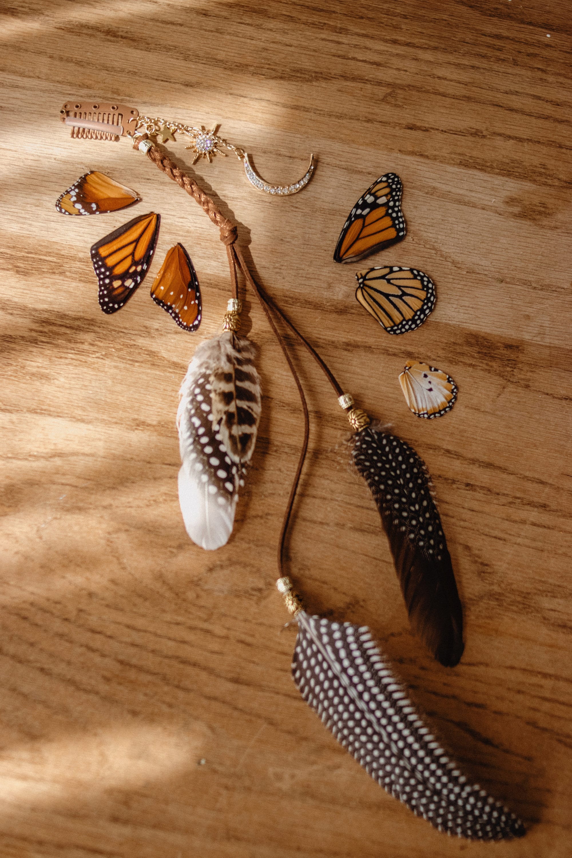 Light of the Moon Feather Hair Clip – Wild & Free Jewelry