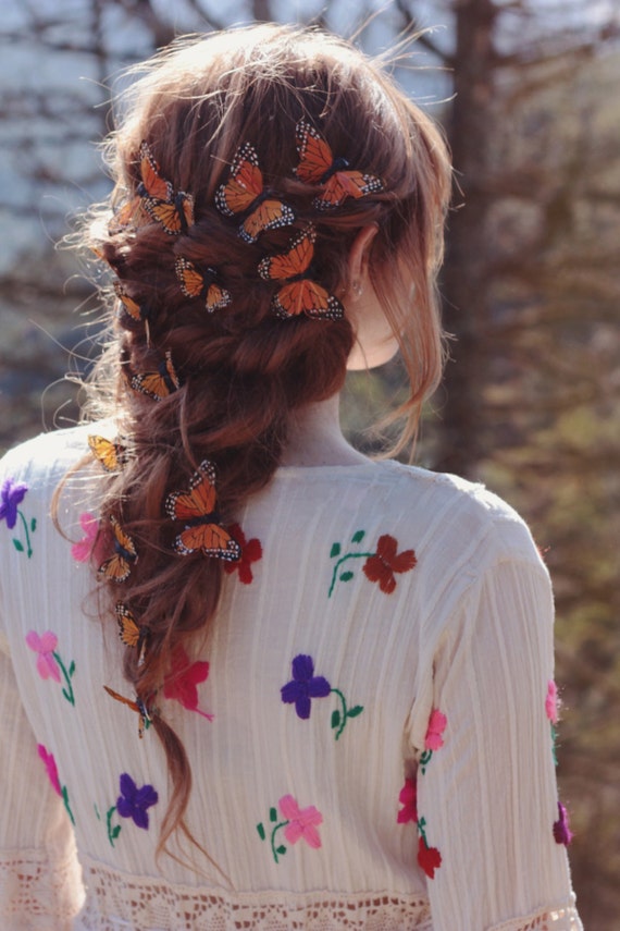 Monarch Fairy Butterfly Hair Clips 