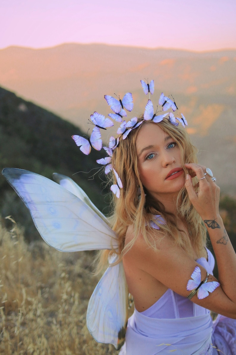 Heart of Amethyst Butterfly Crown image 2