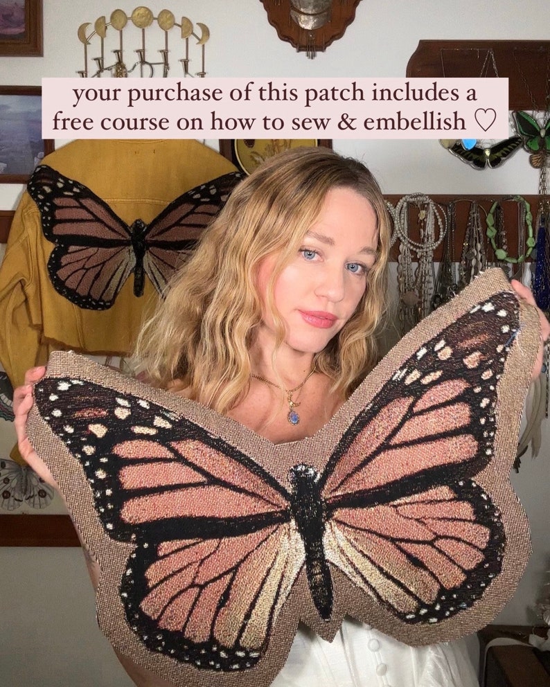 Schmetterlingsaufnäher zum Selbermachen von Jacken Bild 3