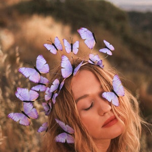 Heart of Amethyst Butterfly Crown image 7