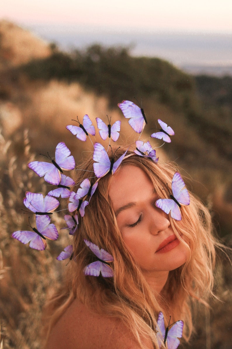 Heart of Amethyst Butterfly Crown imagem 7