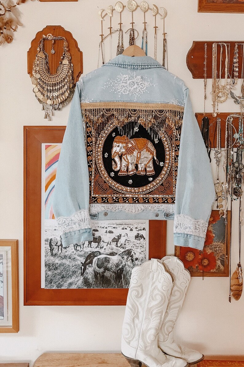 Custom Embellished Elephant Jacket Made to Order | Etsy