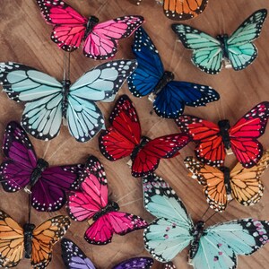 Child of the Rainbow Butterfly Hair Clips Ready to Ship image 5