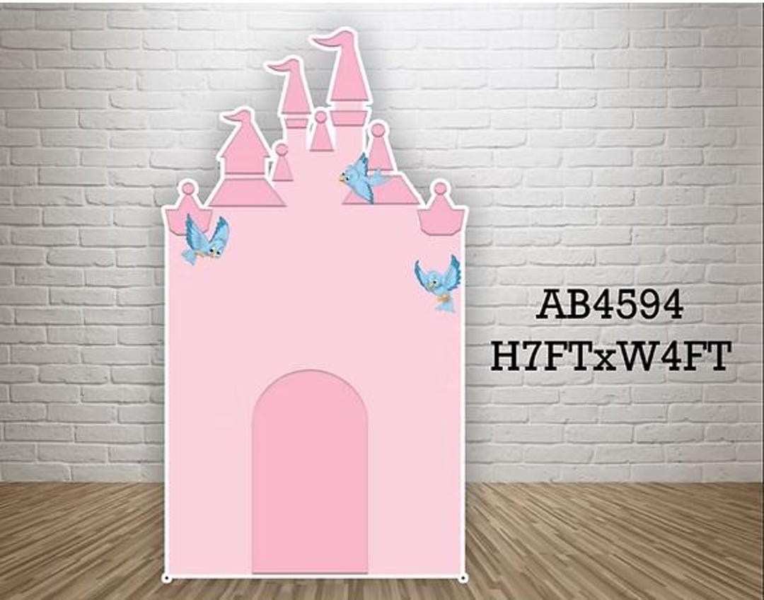 AB4594FS(SB) 7FT Tall Princess Pink Castle - Etsy