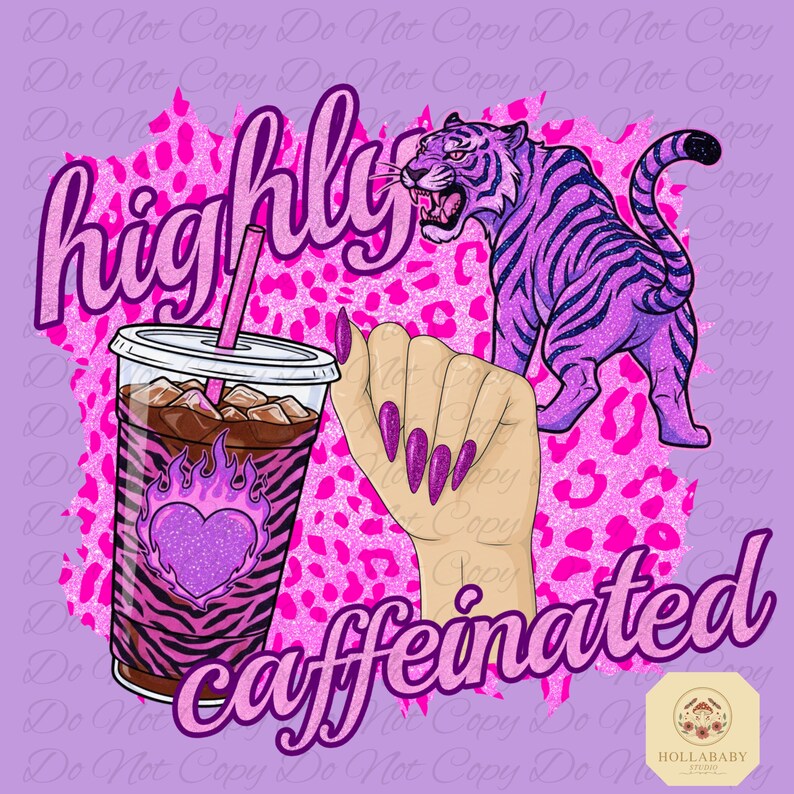 Caffeinated Baddie PNG/DTF - Etsy