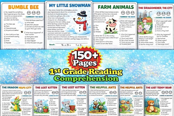 First Grade Reading Comprehension | Printable Educational Resources | Read Comprehension | Grade 1 Reading