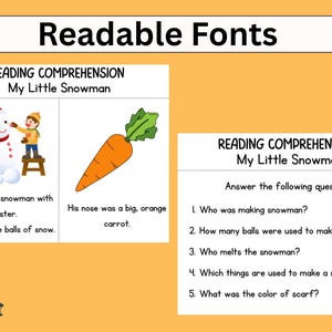 printable comprehension worksheets