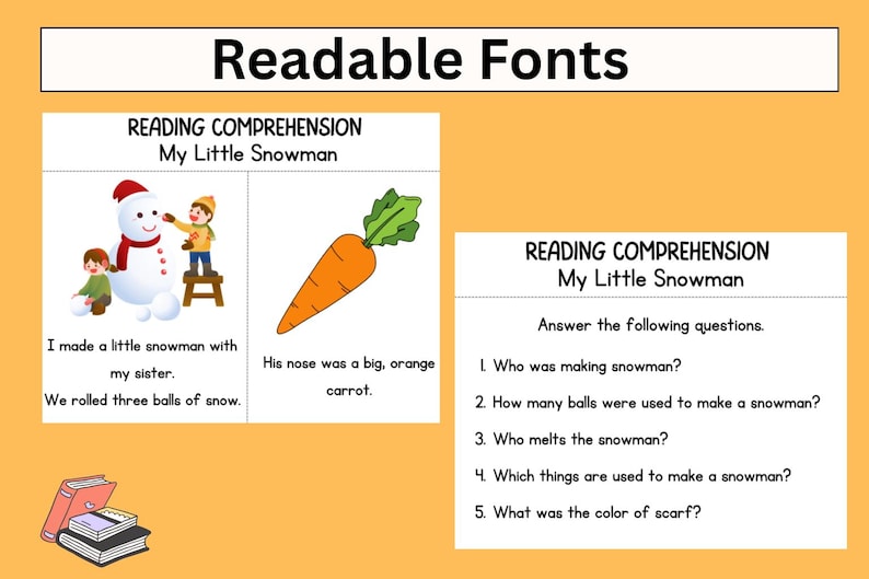 printable comprehension worksheets