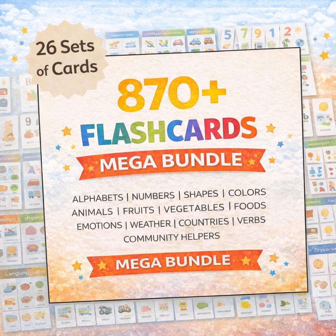 870+ Flashcards Printable | Preschool Learning Flashcards | Alphabet ...