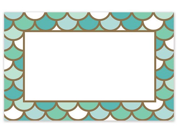 Mermaid Stationary Enclosure Note Card, Mermaid Theme Note Cards, Mermaid Scales, Under the Sea, Mermaid Party Supplies, Mermaid Bachelorett Il_570xn